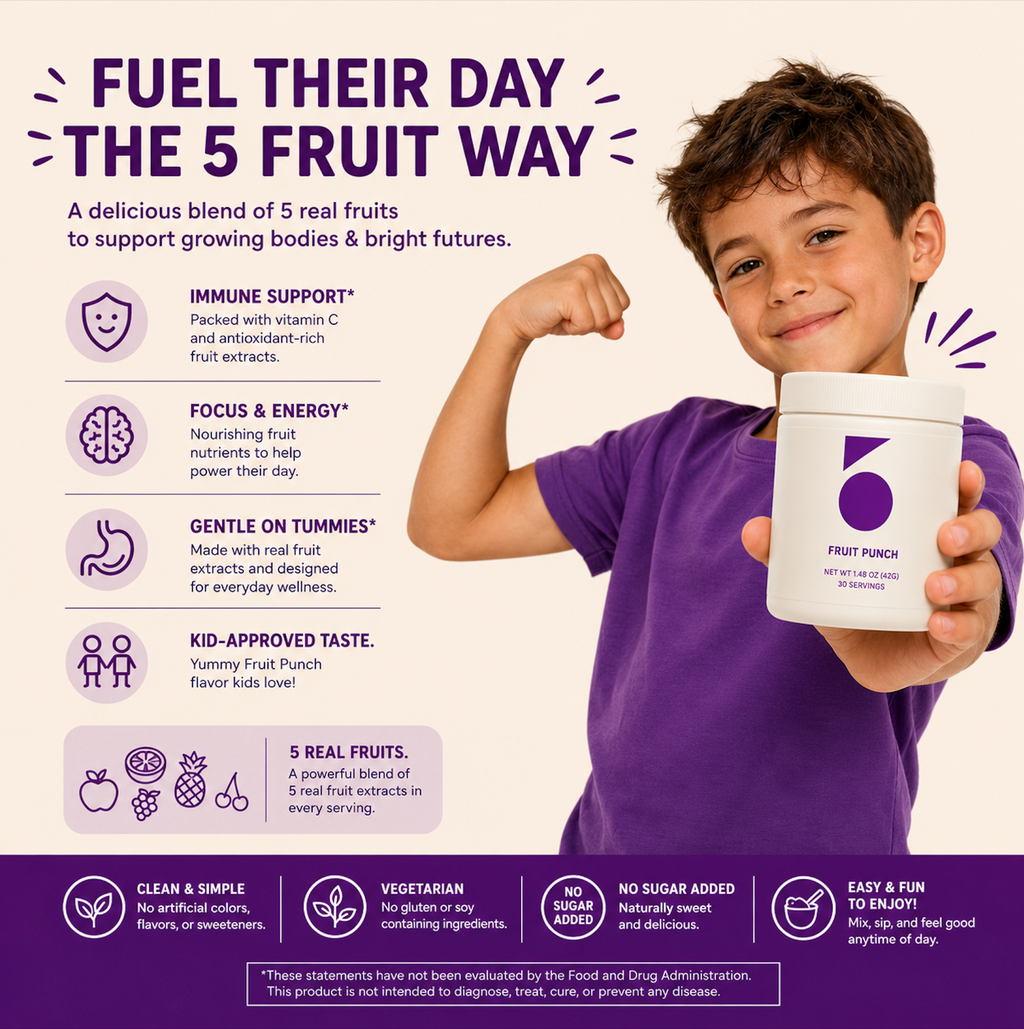 5 Children's Fruit Punch Flavored Health Vitamin Supplement