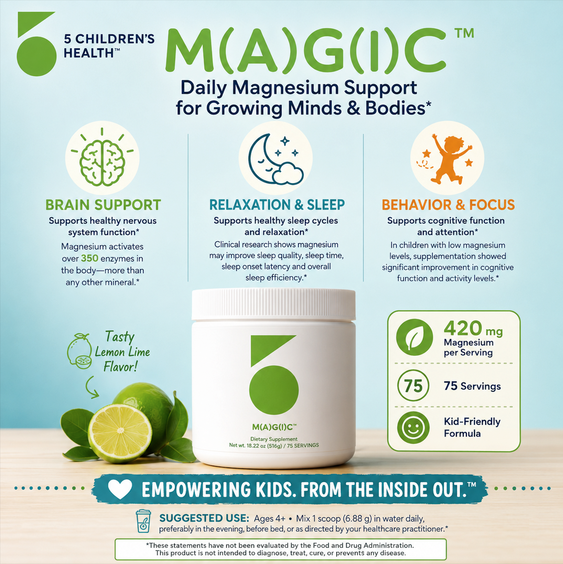 M(A)G(I)C™ — Lemon-Lime Effervescent Powder